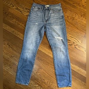 Madewell high rise skinny jeans